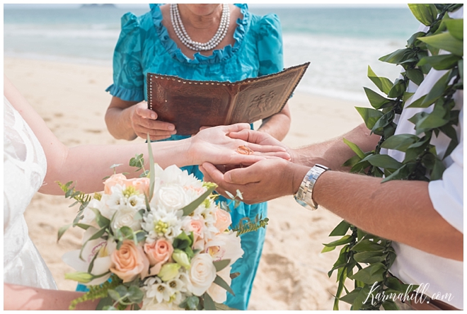 Beach Wedding in Oahu