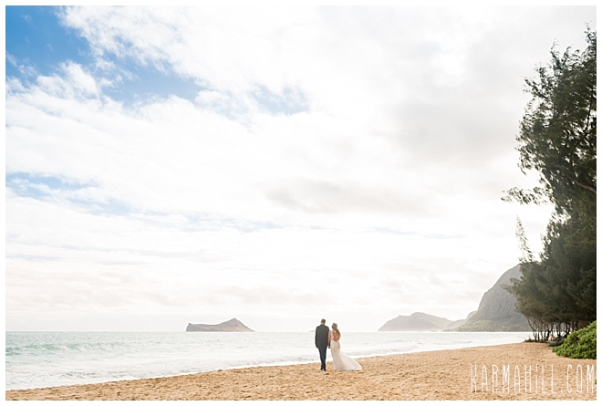 Oahu beach wedding 