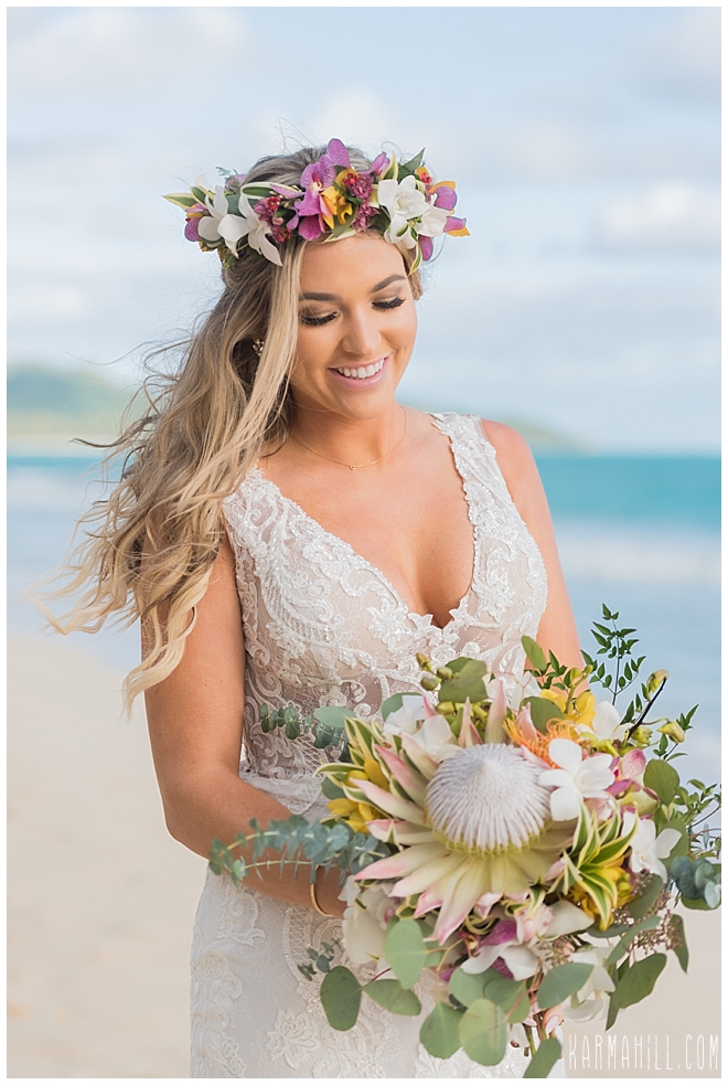 Pastel Perfection - Danielle & Nathan's Oahu Beach Wedding