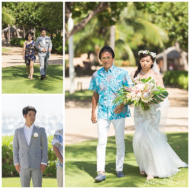 Rocking Newlyweds ~ Tiffany & Alex's Oahu Destination Wedding