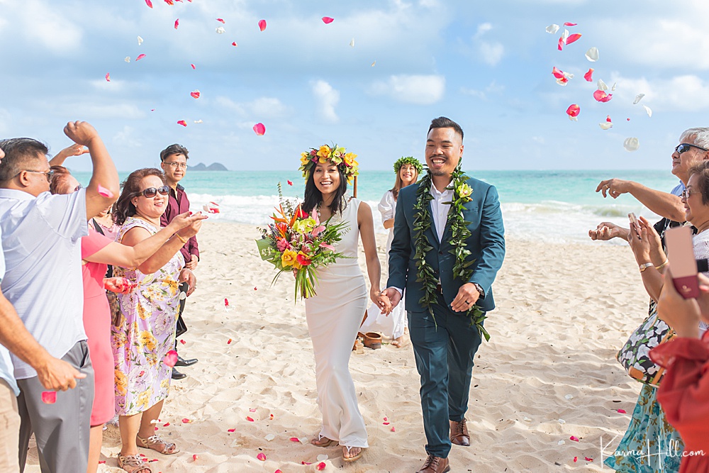 Waimanalo Bay Beach Wedding