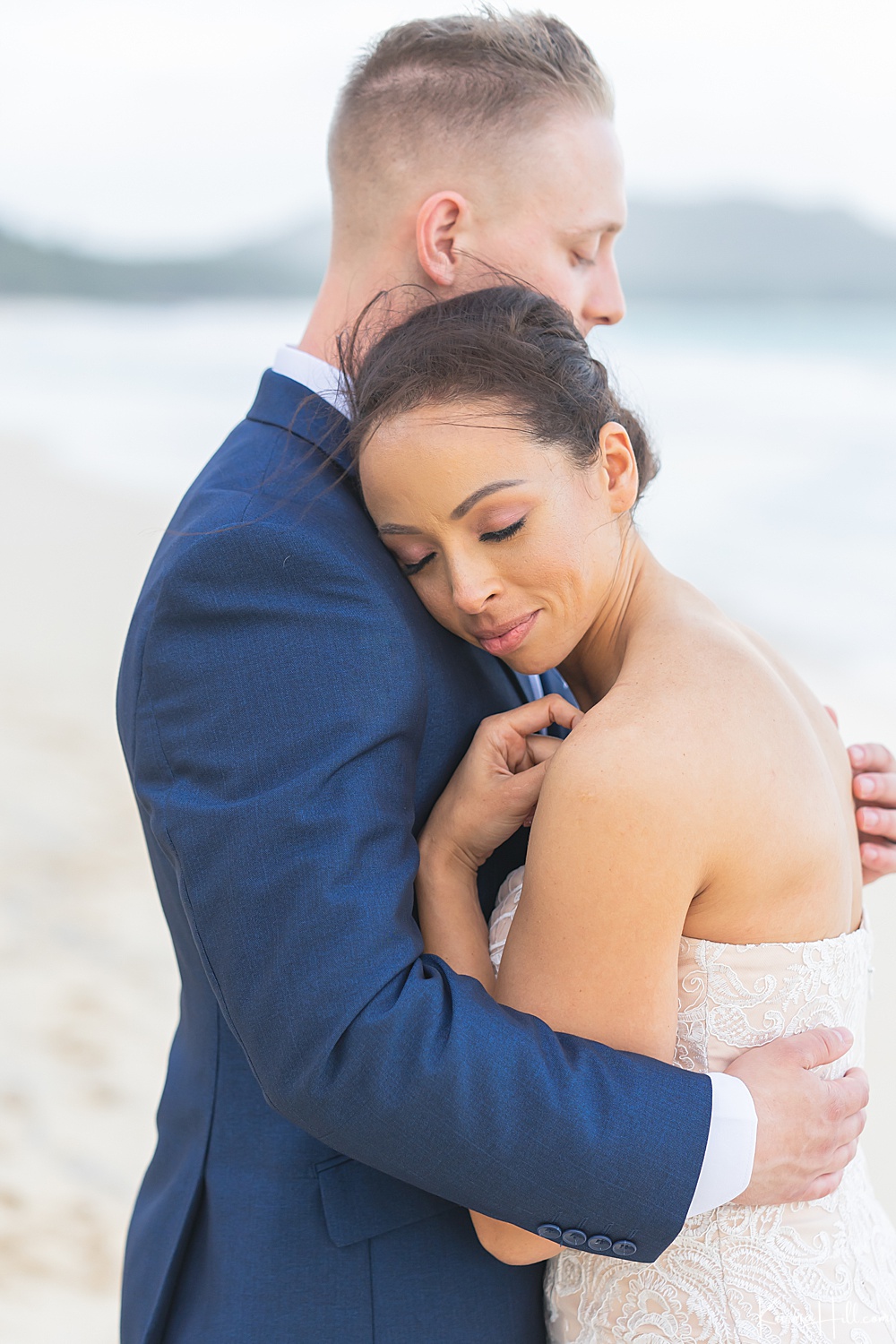 Deborah & Zachary's Oahu Beach Wedding & Oahu Trash the Dress