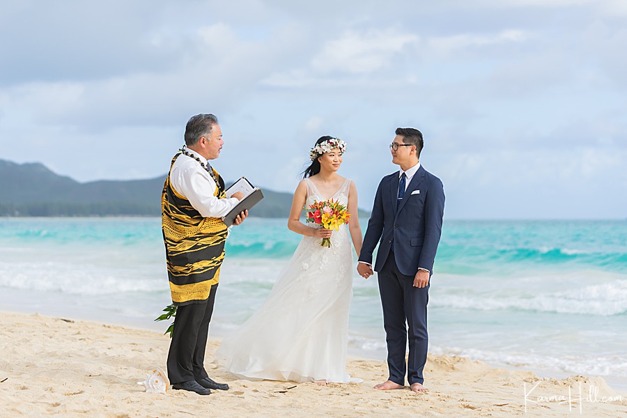 Beach wedding Waimanalo 