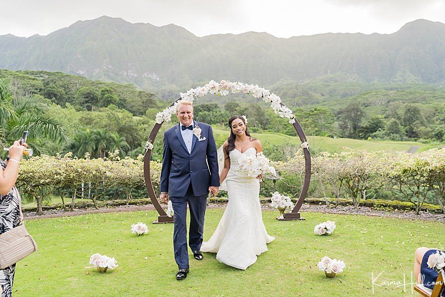 just married in Oahu