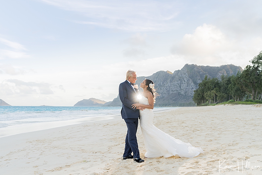 romantic wedding in Oahu