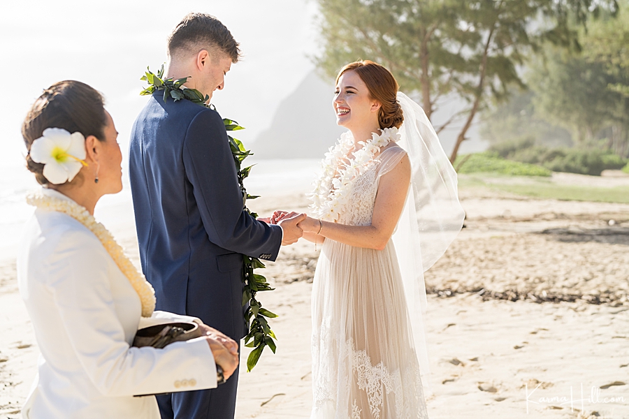 real oahu wedding on the beach 
