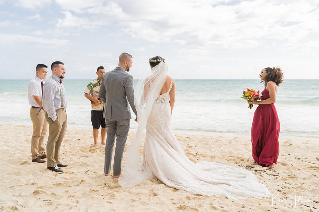 real wedding in oahu on the beach 