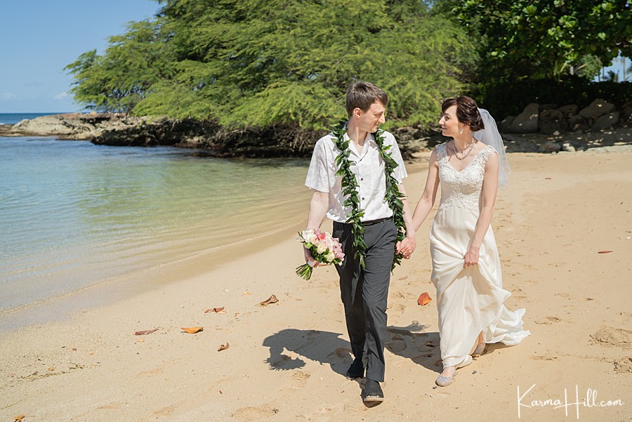 morning wedding at paradise cove beach 