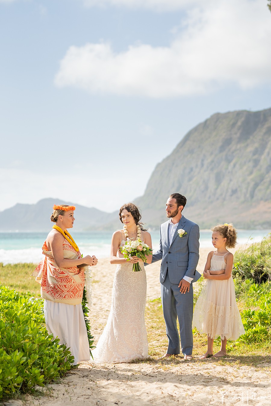 Oahu Beach Wedding Ceremony