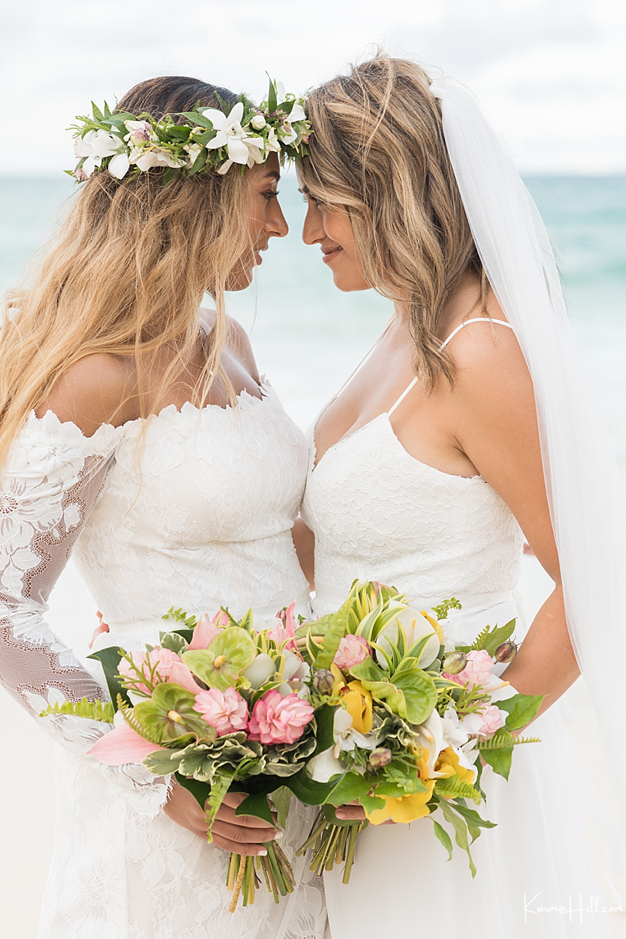 Oahu beach wedding photography