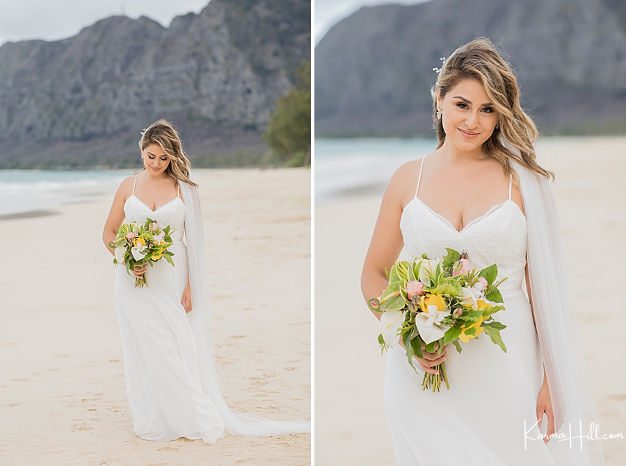 Bride Hawaii Beach Wedding Looks