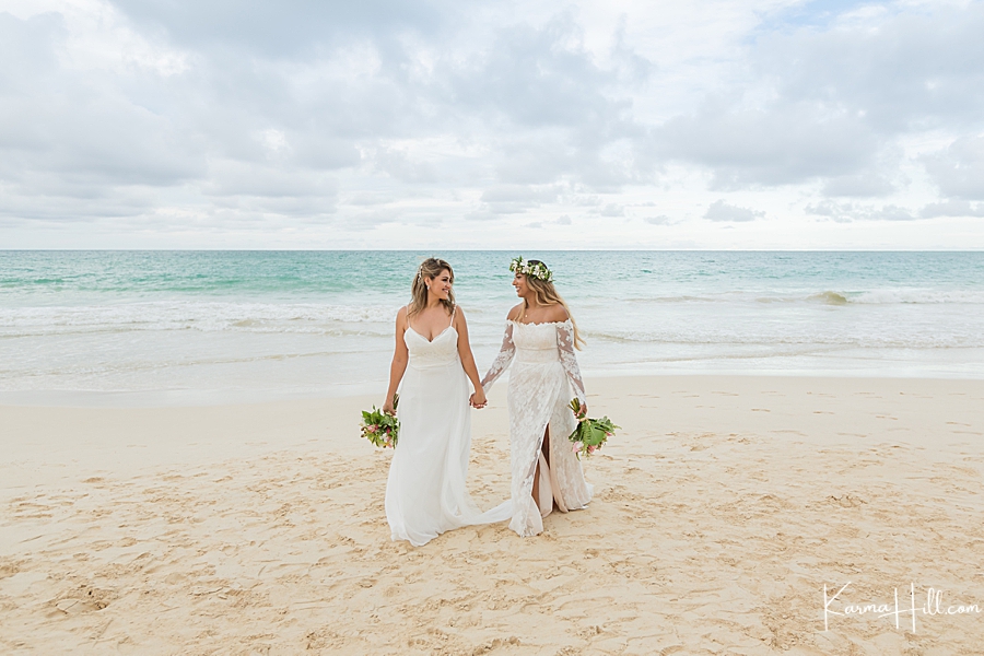 Waimanalo beach wedding 
