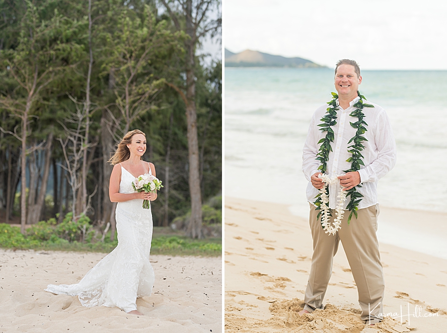 beach wedding in Oahu