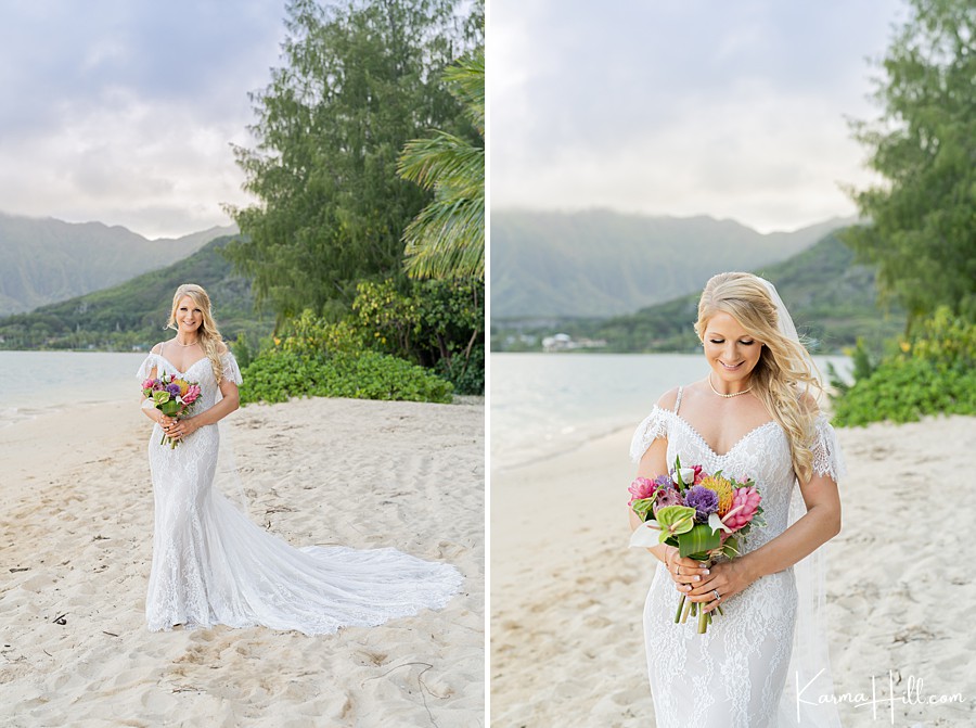 best bridal looks for hawaii wedding
