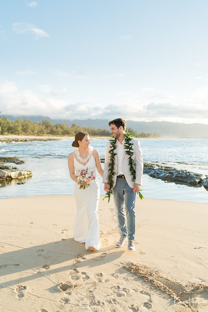 Beginning of Always - Kailey & James’ Oahu Beach Elopement