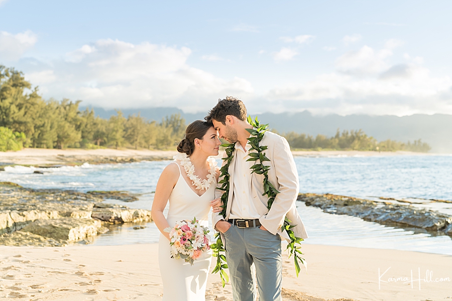 best beaches in oahu for sunset wedding