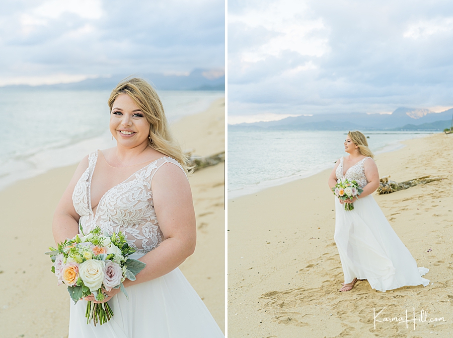 best bridal looks for beach wedding in hawaii