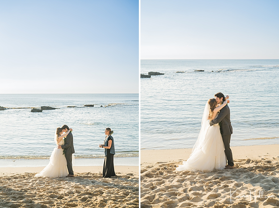 bride and groom wedding kiss photography in oahu