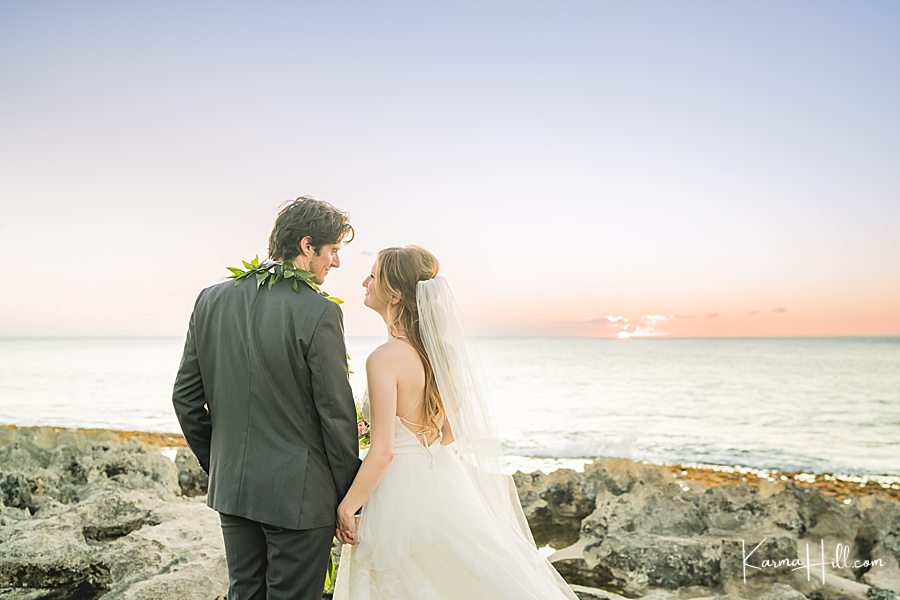 best beaches for sunset weddings on oahu