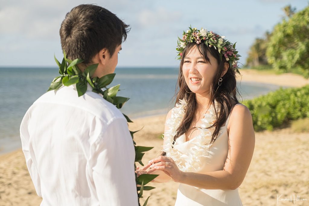 Waialae Beach Park oahu wedding