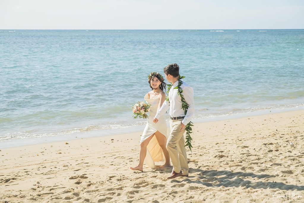 best beach in oahu for morning wedding