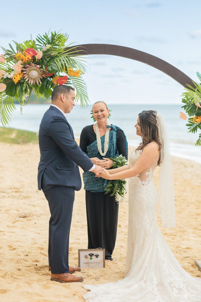 Our Spiritual Sunset Union - Dalia & Adrian's Oahu Venue Wedding