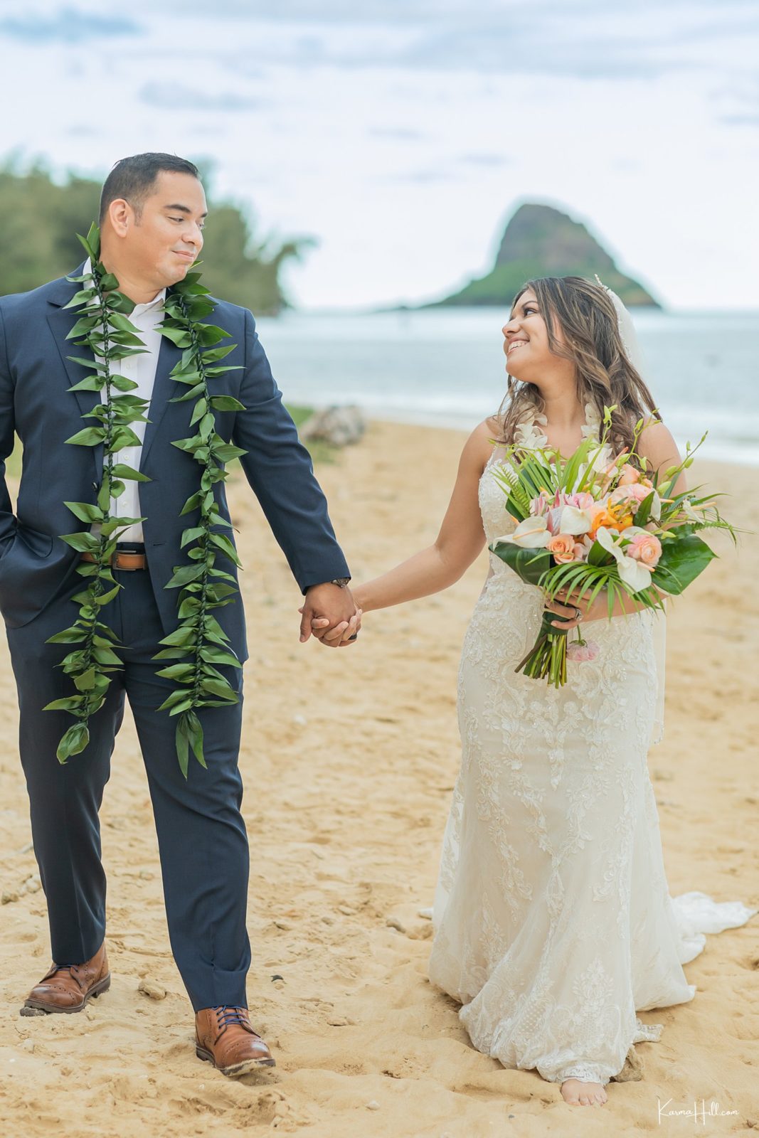 Our Spiritual Sunset Union - Dalia & Adrian's Oahu Venue Wedding