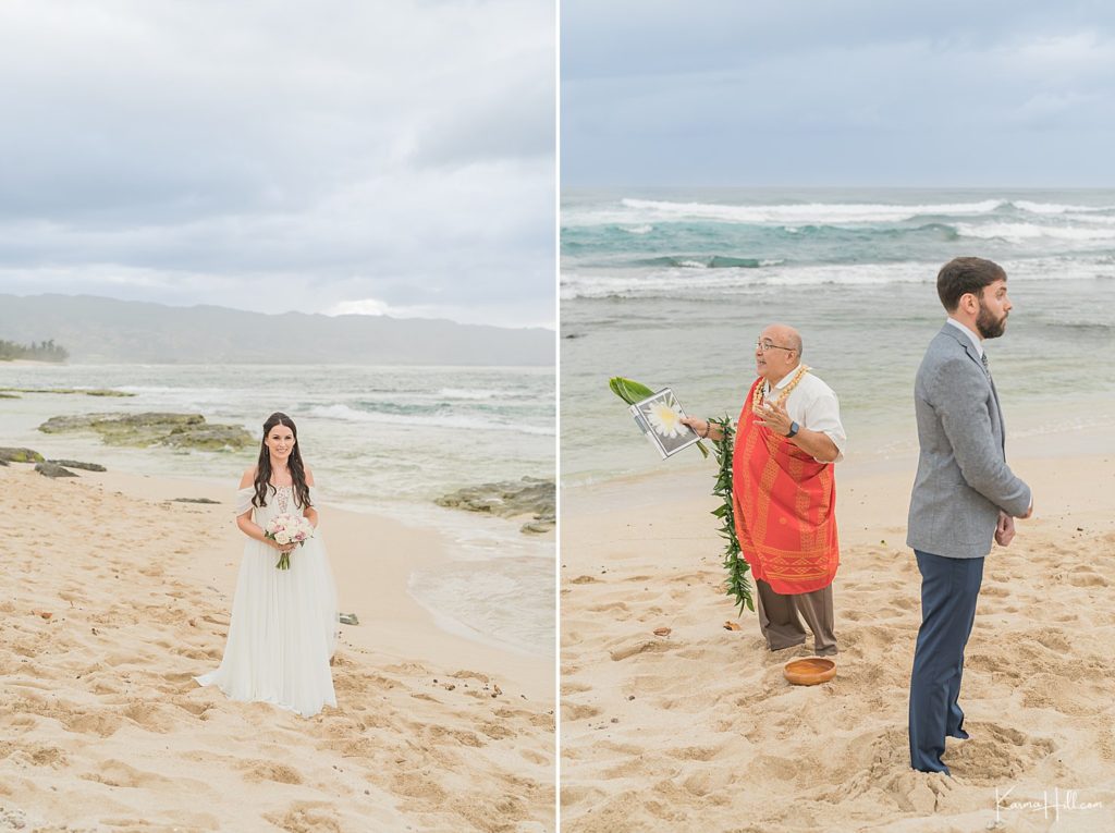 Oahu beach elopement