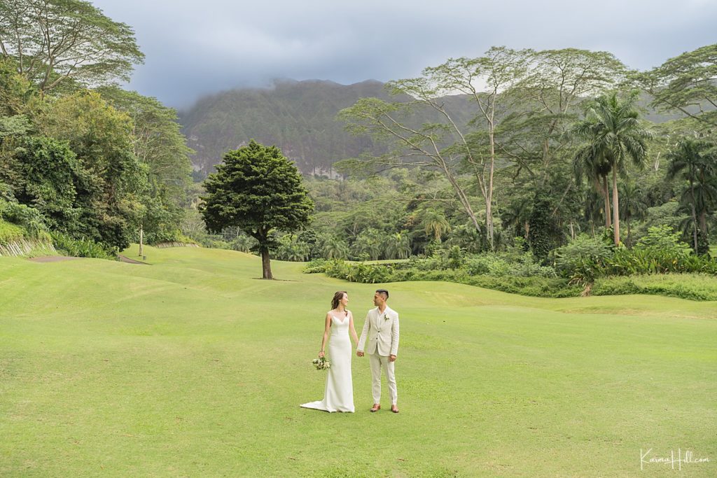 Scenic Oahu Destination Wedding 