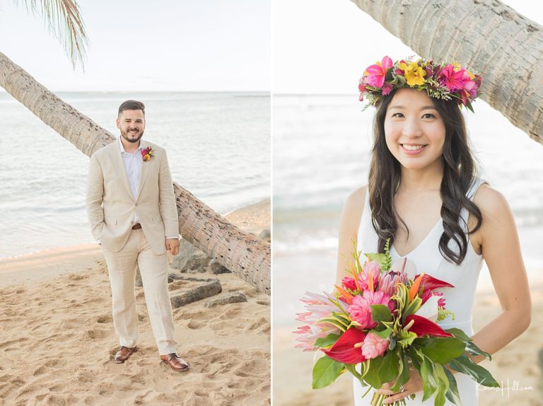 Bringing their Best - Lani & Alex's Beach Wedding in Oahu