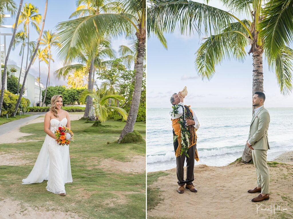 Entrance ideas for elopement in Oahu