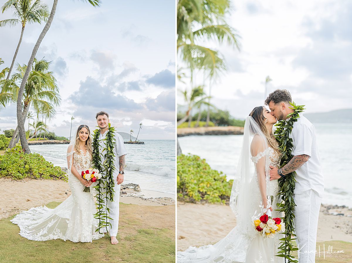 newlyweds in hawaii 