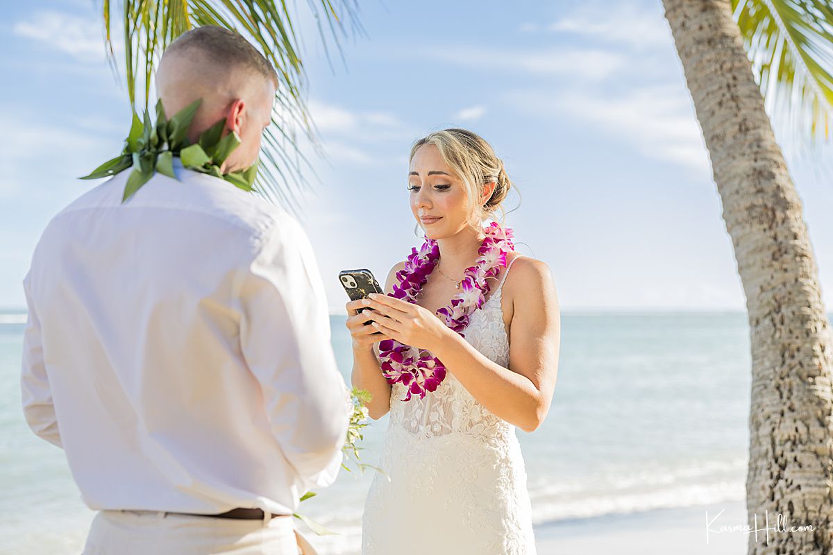 oahu beach wedding 